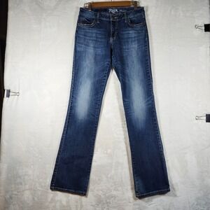 Rock by Wrangler Women'sDenim Low Rise Bootcut Jeans Embellished Pockets Size 7